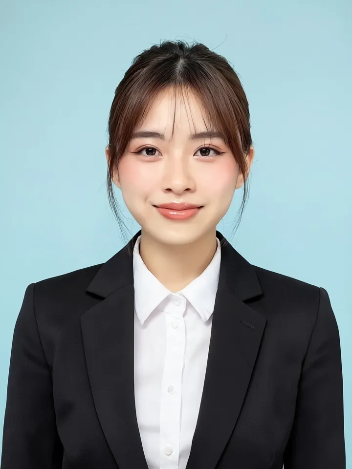 女性の証明写真