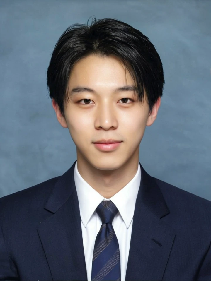 履歴書用証明写真の変換後:スーツ姿でプロフェッショナルな仕上がりの女性