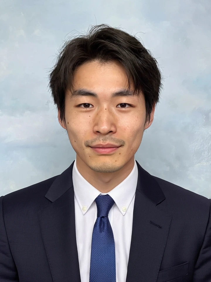 履歴書用証明写真の変換後:フォーマルな装いの女性